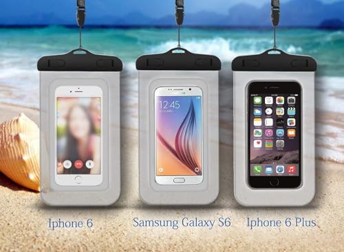Unigear Dry Bag Waterproof, 2L/5L/10L/20L/30L/40L Floating and Lightweight Bags for Kayaking, Boating, Fishing, Swimming and Camping with Waterproof Phone Case - color: Pale Yellow, size: 2L