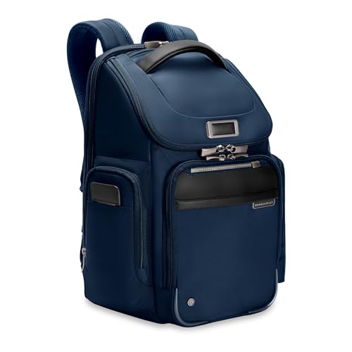 Briggs & Riley @work Medium Widemouth Backpack - color: Navy, size: Medium