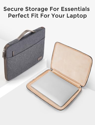DOMISO Laptop Case Sleeve Protective Cover Compatible with MacBook Air 13 M4 M3 M2,MacBook Pro M2 M1,iPad Air/Pro,13 inch Dell,Lenovo, HP,Asus,Waterproof Computer Cases Bag with Handle,Dark Grey - color: Dark Grey, size: 13" for mac book