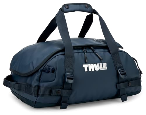Thule Chasm Duffel bag, Weather-resistant materials, Easy packing, Converts to backpack, Internal pockets, Travel-ready - color: DARKEST BLUE, size: 30L