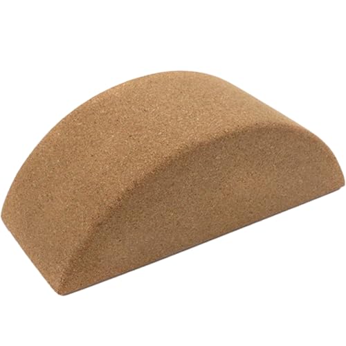 Kisangel Yoga Brick Set High Density Cork Non-Slip Balance Blocks Core Training Yoga Equipment for Home and Studio Use