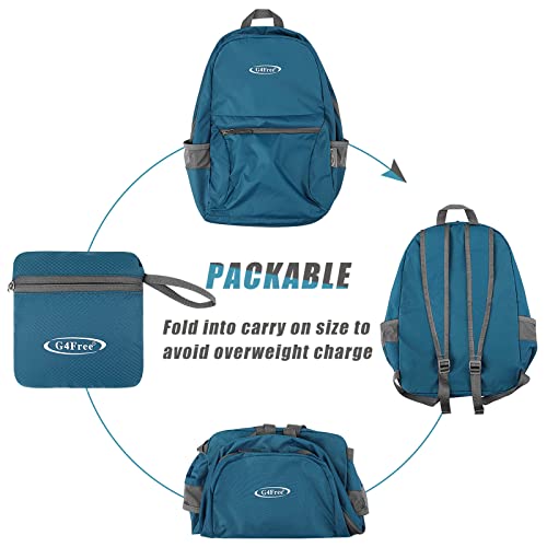 G4Free 20L Small Packable Travel Hiking Backpack for Men Women - color: Blue Update, size: 20L