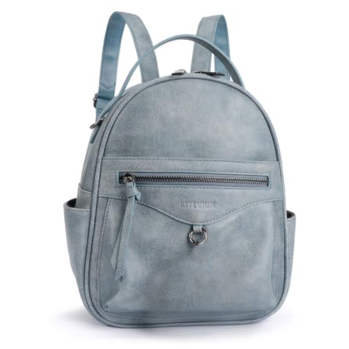 KITEVIUN Mini Backpack Purse for Women Fashion Cute Small Travel Backpacks Daypacks Shoulder Handbag - color: 04-blue