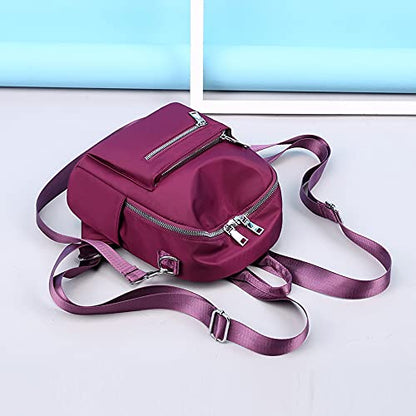 Women's Mini Backpack Purse Fashion Rucksack Daypack Small Shoulder Bag - color: Purple