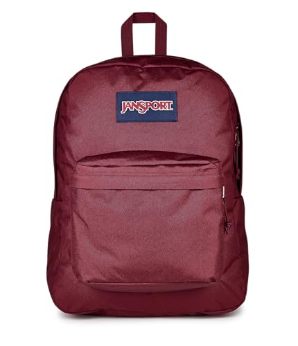 JanSport SuperBreak One Backpack - Durable, Lightweight Bag with 1 Main Compartment, Front Utility Pocket with Built-in Organizer, Premium Backpack, Cherry Lacquer - color: Cherry Lacquer