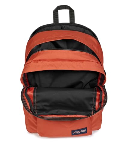 JanSport Main Campus Backpack - Travel or Work Backpack with 15-Inch Laptop Sleeve and Dual Water Bottle Pockets, Dune Red - color: Dune Red