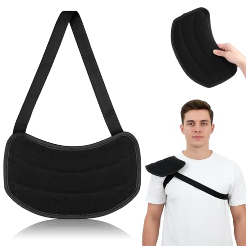 PATKAW 1 Pc Shoulder Pad for Bag Strap Heavy Duty Canvas Felt Cushion Ergonomic Protective Carrying Accessory for Construction Site Warehouses Garden Wood Steel Pipe Load Support Black