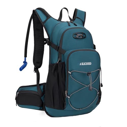 Hydration Backpack, Lightweight Water Backpack for Hiking with 3L Leak Proof Water Bladder, Insulated Hydration Pack Ideal for Hiking and Cycling, 18L