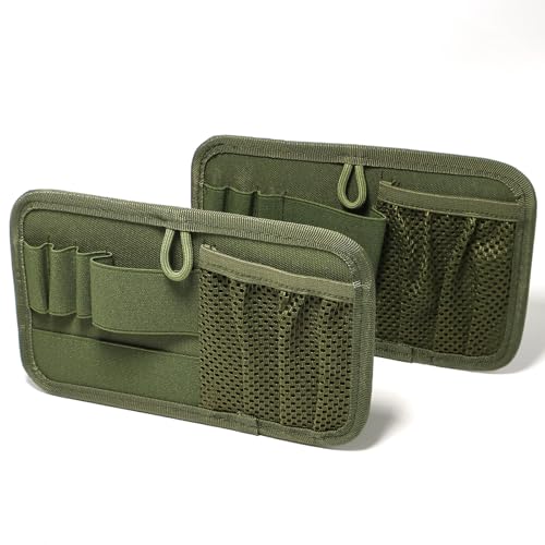 2 Pack Backpack Organizer Insert Tactical Bag Modular Pack Insert Organizer Utility Accessories Admin Panel Hook and Loop Fasteners for Packs Backpack or Messenger Bags - color: Green