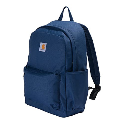 Carhartt 21L Classic Laptop Backpack, Durable Water-Resistant Pack with Laptop Sleeve, Blue - color: Blue, size: One Size
