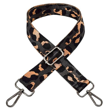 Replacement Purse Strap Shoulder Strap Adjustable Crossbody Strap for Women Crossbody Wide Shoulder Bag - color: Black