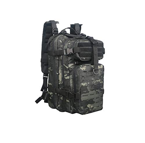 Lightning X Stocked EMS/EMT Trauma & Bleeding First Aid Responder Medical Backpack + Kit (Black Camo) - color: Black Camo