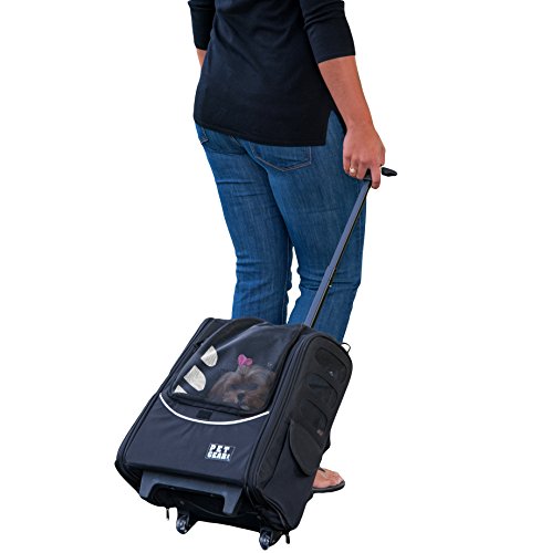 Pet Gear I-GO2 Roller Backpack, Medium Escort, Onyx