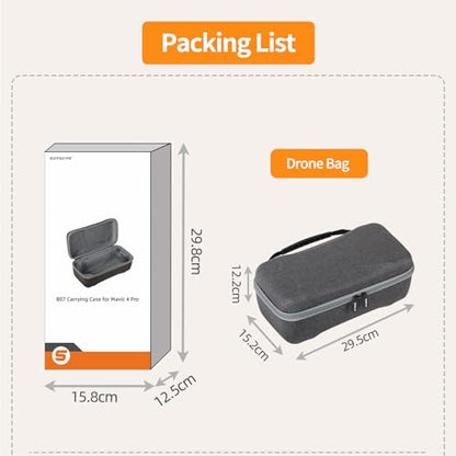 Mavic 4 Pro Case, Storage Bag Portable Travel Carrying Case for DJI Mavic 4 Pro Accessories