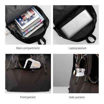 Cool Drum Set Travel Backpack for Men Women 15.6 inch Laptop Backpack Casual Daypack for Weekender - color: Cool Drum Set