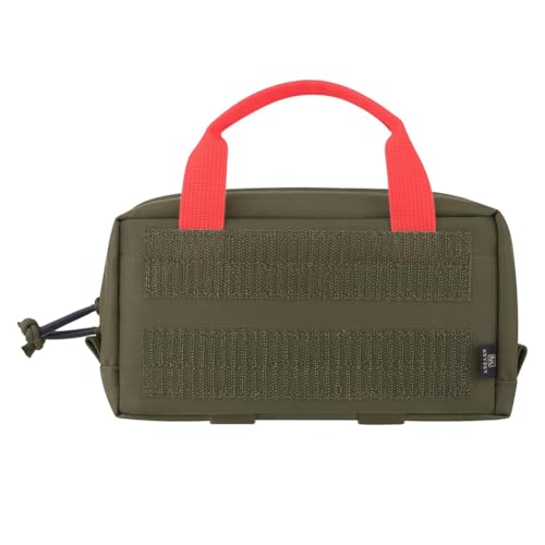 KRYDEX Clear Top Insert Bag with Hook Panel Tactical Packing Cube Travel Organizer Bag (Small -RG) - color: Small -RG