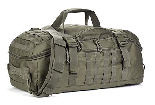 Miramrax Travel Duffle Bag Backpack for Men - Large Tactical Bags Weekender Gym Bag for Overnight Traveling Military Workout Deployment Sports (Green, 25L) - color: Green, size: 25L