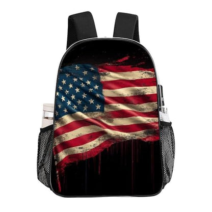 Backpack Polyester Multipurpose Anti-Theft American Flag Art Shoulder Bag Big Capacity Gym Outdoor Hiking Backpack With Padded Straps - color: Pattern 202