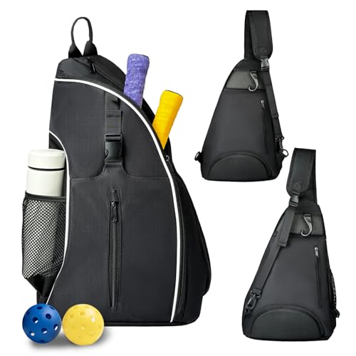 SSZYace Tennis Bag for Men Women Tennis Racket Bags Tennis Backpack for Women Men Waterproof Crossbody Sling Pickleball Bags Pickleball Bag for Boys Girls Youth Tennis Racket Bag