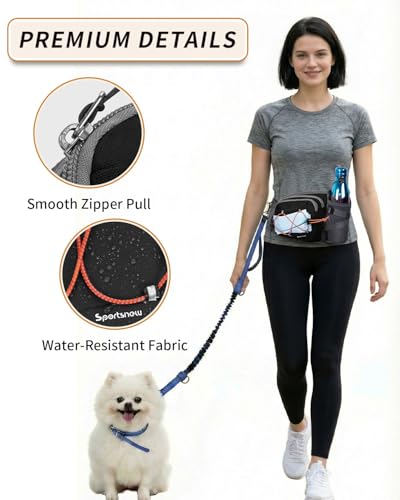 sportsnew Hydration Waist Pack with Water Bottle Holder, 2L Large Fanny Pack for Running Hiking Dog Walking, Water-Resistant Crossbody Waist Bag for Men Women, Patent Pending - style: Black