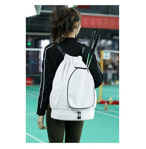Multifunctional sports bag, backpack, independent shoe compartment, can hold basketball, badminton and tennis(Purple) - color: Purple