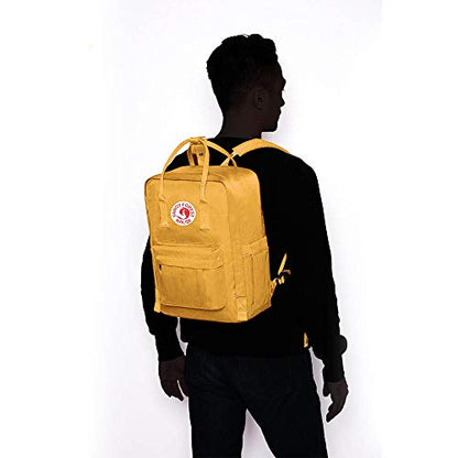 KALIDI Casual Laptop Backpack 15 Inches Classic Camping Rucksack Travel Outdoor Square Daypack College Hiking Gym Bag, Yellow - color: Yellow