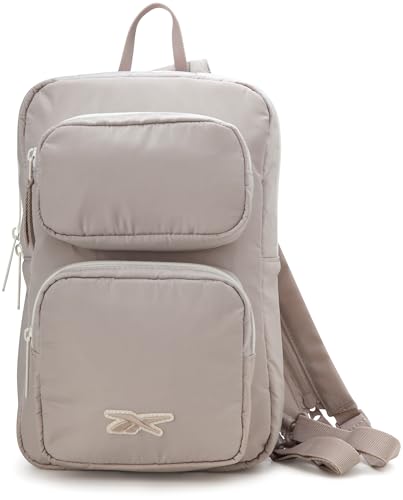 Reebok Unisex Crossbody Bag - Convertible Compact Durable Cross Body Bag for Women and Men - Gym and Travel Essentials, Size One Size, Mikayla Stucco - color: Mikayla Stucco