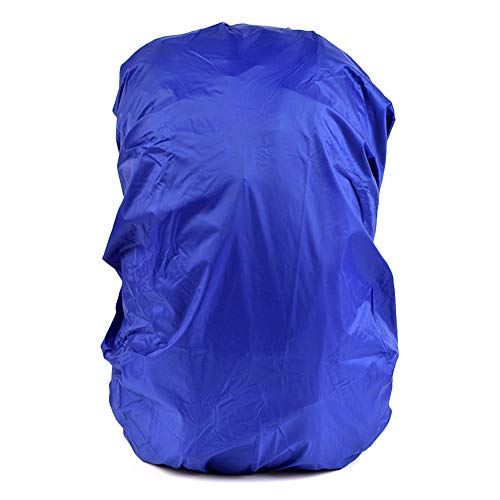Waterproof Backpack Rain Nylon Cover, Durable Elastic Adjustable Water Resist Cover for Camping,Hiking,Climbing,30-40L - color: Blue
