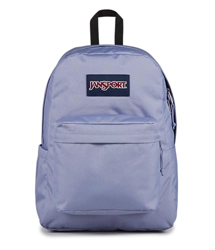JanSport SuperBreak Plus Backpack with Padded 15-inch Laptop Sleeve and Integrated Bottle Pocket - Spacious and Durable Daypack for Work and Travel - Lavender Ash - color: Lavender Ash