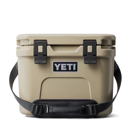 YETI Roadie 15 Hard Cooler with DoubleDuty Shoulder Strap - color: Tan