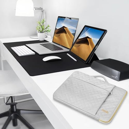 Lacdo 360° Protective 14 Inch Laptop Sleeve Case for HP Lenovo Dell ASUS Acer Chromebook 14 / HP Stream 14 / Dell Inspiron 14 / Lenovo IdeaPad 14 / Acer Spin/ASUS ZenBook Computer Bag, Space Gray - color: Space gray, size: 14 Inch