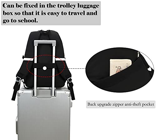 Makukke School Backpacks for Teen Girls - Laptop Backpacks 15.6 Inch College Cute Bookbag Anti Theft Women Casual Daypack,White - color: White
