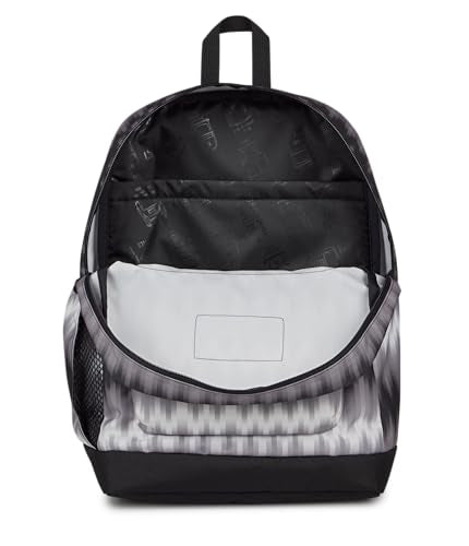 JanSport Cross Town Plus Backpack - Large Main Compartment, Side Water Bottle Pocket, 15-Inch Padded Laptop Sleeve - Digi Tie Dye Black - color: Digi Tie Dye Black