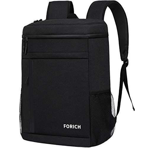 FORICH Soft Cooler Backpack Insulated Waterproof Backpack Cooler Bag Leak Proof Portable Small Cooler Backpacks to Work Lunch Travel Beach Camping Hiking Picnic Fishing Beer for Men Women - color: S - Black