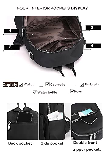 Women's Mini Backpack Purse Fashion Rucksack Daypack Small Shoulder Bag - color: Purple