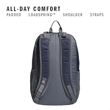 adidas Excel 7 School Backpack for Laptop, Gym and Travel, 34L, Shadow Navy/Onix Grey/Rose Gold/7, OSFA - color: Shadow Navy/Onix Grey/Rose Gold/7, size: One Size