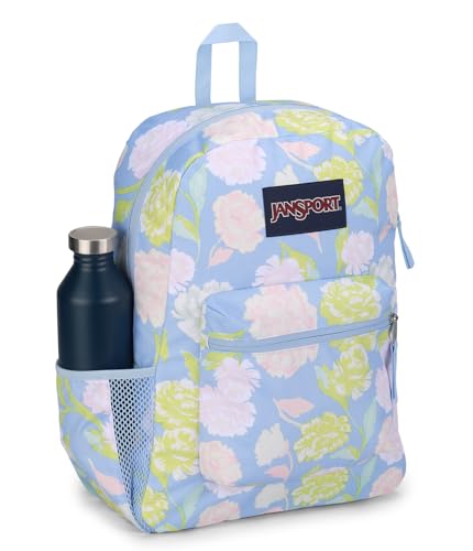 JanSport Cross Town Backpack 17" x 12.5" x 6" - Simple Bag for Everyone with 1 Main Compartment, Front Utility Pocket - Premium Class Accessories - Autumn Tapestry Hydrangea - color: Autumn Tapestry Hydrangea