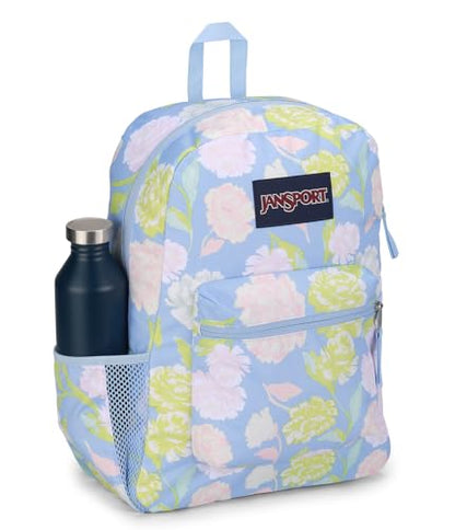 JanSport Cross Town Backpack 17" x 12.5" x 6" - Simple Bag for Everyone with 1 Main Compartment, Front Utility Pocket - Premium Class Accessories - Autumn Tapestry Hydrangea - color: Autumn Tapestry Hydrangea