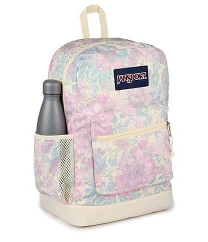JanSport Cross Town Plus Backpack - Large Main Compartment, Side Water Bottle Pocket, 15-Inch Padded Laptop Sleeve - Faded Tapestry - color: Faded Tapestry