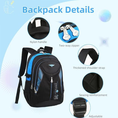 Kids Backpack,Boys Bookbag for Elementary Middle School,Color Blocking Student Bag,Sturdy Travel Daypack - color: Yellow