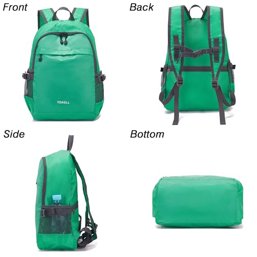 YZAOLL 20L Small Hiking Backpack Lightweight Day Packs, Packable Backpack for Women Men Travel Camping Vacation,LQing - color: A-20l-qing