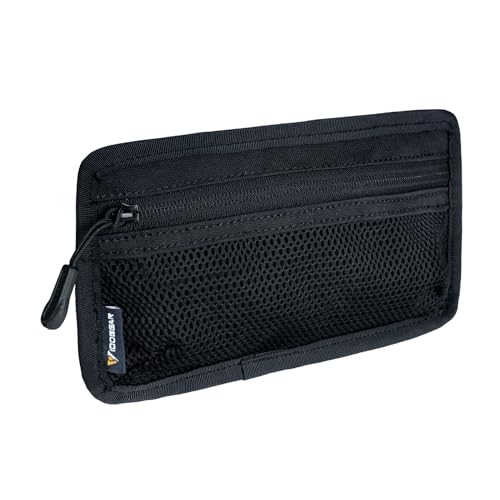 IDOGEAR Tactical Mesh Pouch Insert Modular Bag Compartment Utility Organizer Admin Pouch EDC Net Pocket with Hook Fasteners