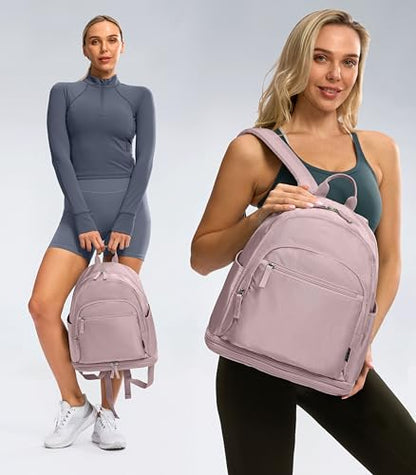Uselike Gym Backpack for Women Men, Lightweight Gym Bag with Shoe Compartment, Waterproof Workout Backpack with Wet Pocket - color: Purple Ash