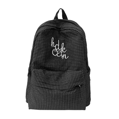 Stylish Lightweight Minimalist Black Backpack in 5 Tones, Durable Spacious Casual Daypack for New Term Gift (black,Large) - color: Black, size: Large