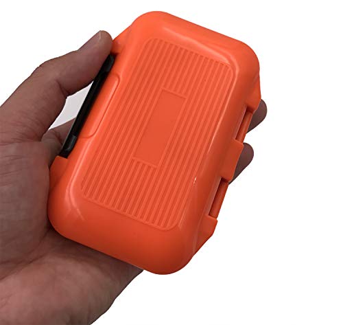 Waterproof Fishing Lure Box Spoon Hooks Baits Storage Tackle Box Containers for Casting Fishing Fly Fishing,Large/Medium/Small Lure Case - color: Orange-Small
