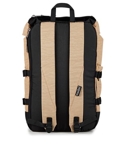 JanSport Skip Pack Backpack – 28L Capacity, Fits 13.5" Laptop, Large Main Compartment, Side Water Bottle Pocket – Ideal for Work & Travel, Travertine - color: Travertine