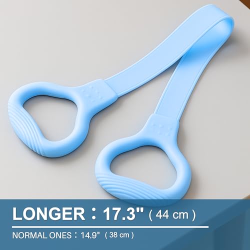 LEZER Figure 8 Resistance Band, Fitness Elastic Rope, Execrise Workout for Arm, Back, Chest and Shoulder, Yoga, Pilates, Stretching, Physical Therapy Equipment - style: Blue；20 lbs