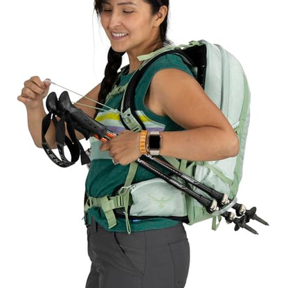 Osprey Tempest 11L Women's Lightweight Hiking Backpack - Small Daypack for Travel & Camping, Frosty Mint Green/Botanica - color: Frosty Mint Green/Botanica, size: 11L - Standard Fit