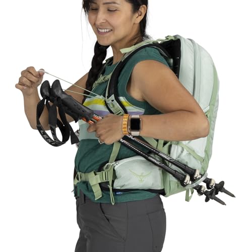 Osprey Tempest 11L Women's Lightweight Hiking Backpack - Small Daypack for Travel & Camping, Frosty Mint Green/Botanica - color: Frosty Mint Green/Botanica, size: 11L - Standard Fit