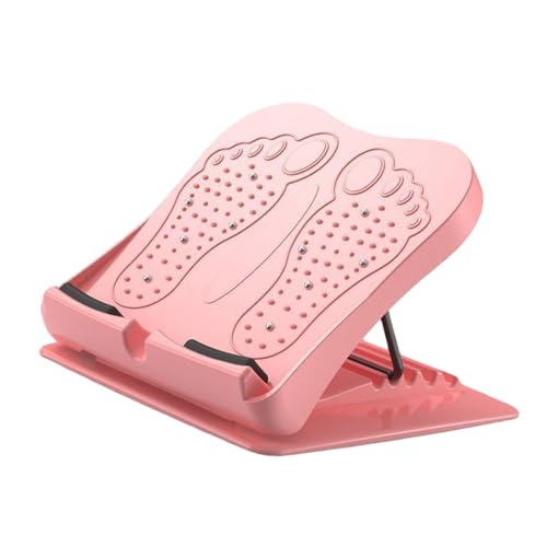 Foldable Calf Stretching Board Space Saving Adjustable Stretching Platform for Gym Training At Home Leg Stretch Board - color: Playful Powder